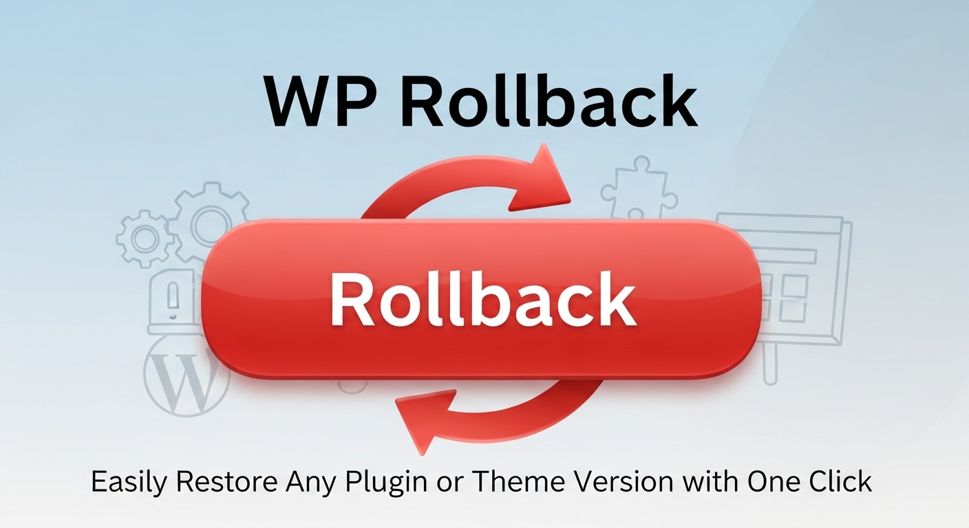 ワンクリックでプラグインやテーマを過去バージョンに戻せるWP Rollbackをご紹介