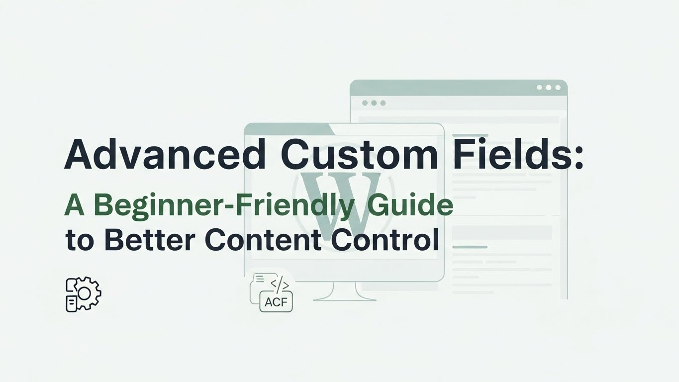 Advanced Custom Fieldsでコンテンツ管理を一段階上げる方法