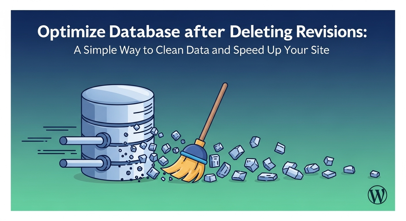 Optimize Database after Deleting Revisionsで簡単にデータを整理してサイトを高速化する方法