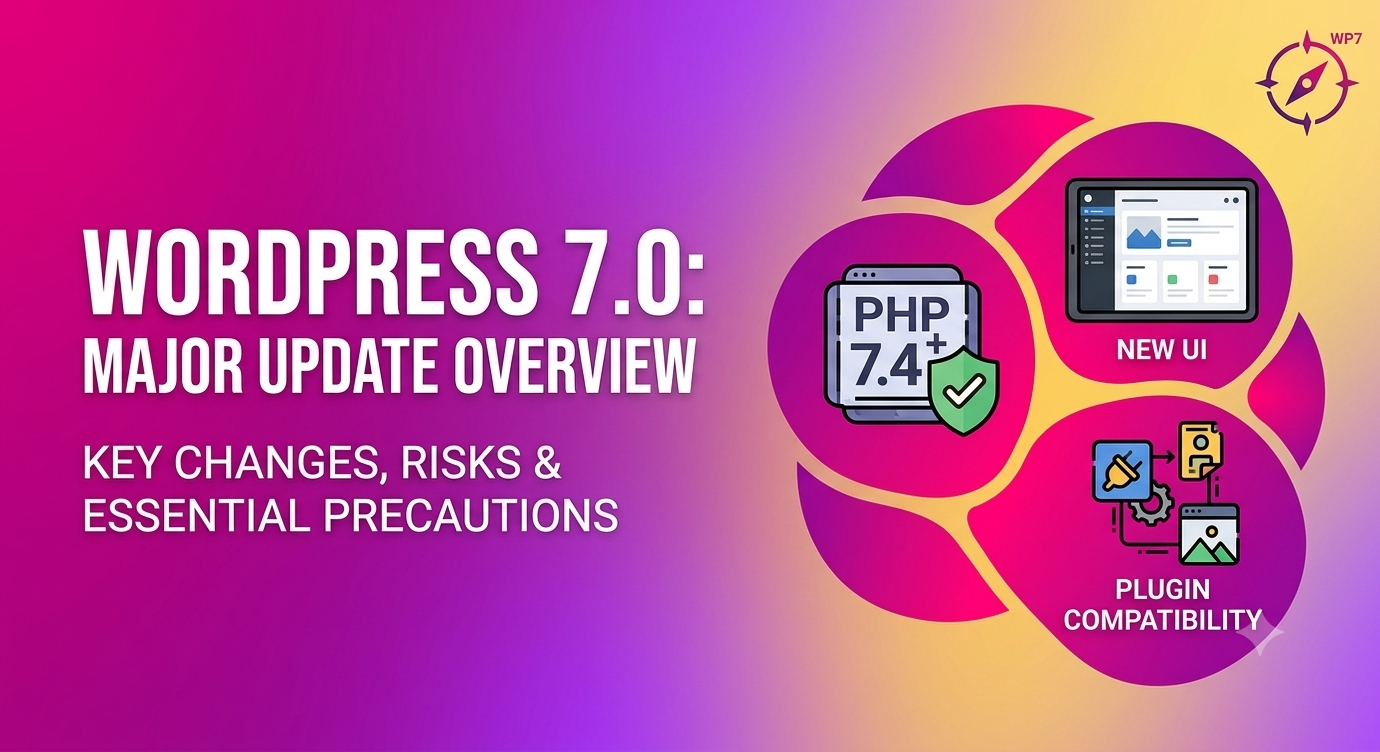【WordPress 7.0】大型メジャーアップデートがついに到来！実務で確認すべき変更点とトラブル回避の必須対策まとめ